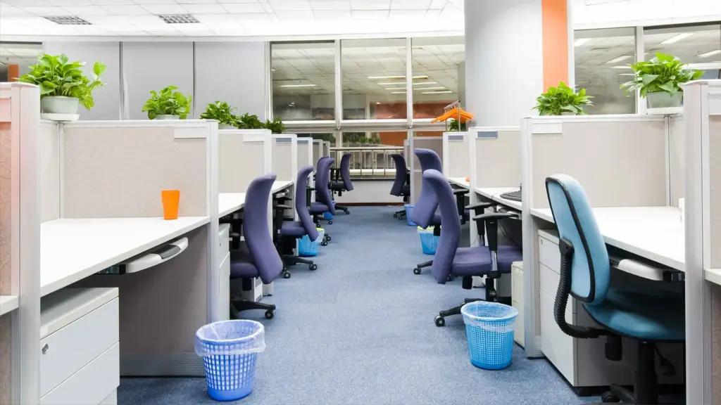 clean modern office workspace in Houston TX