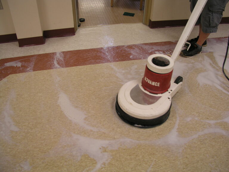 overnight floor stripping and waxing