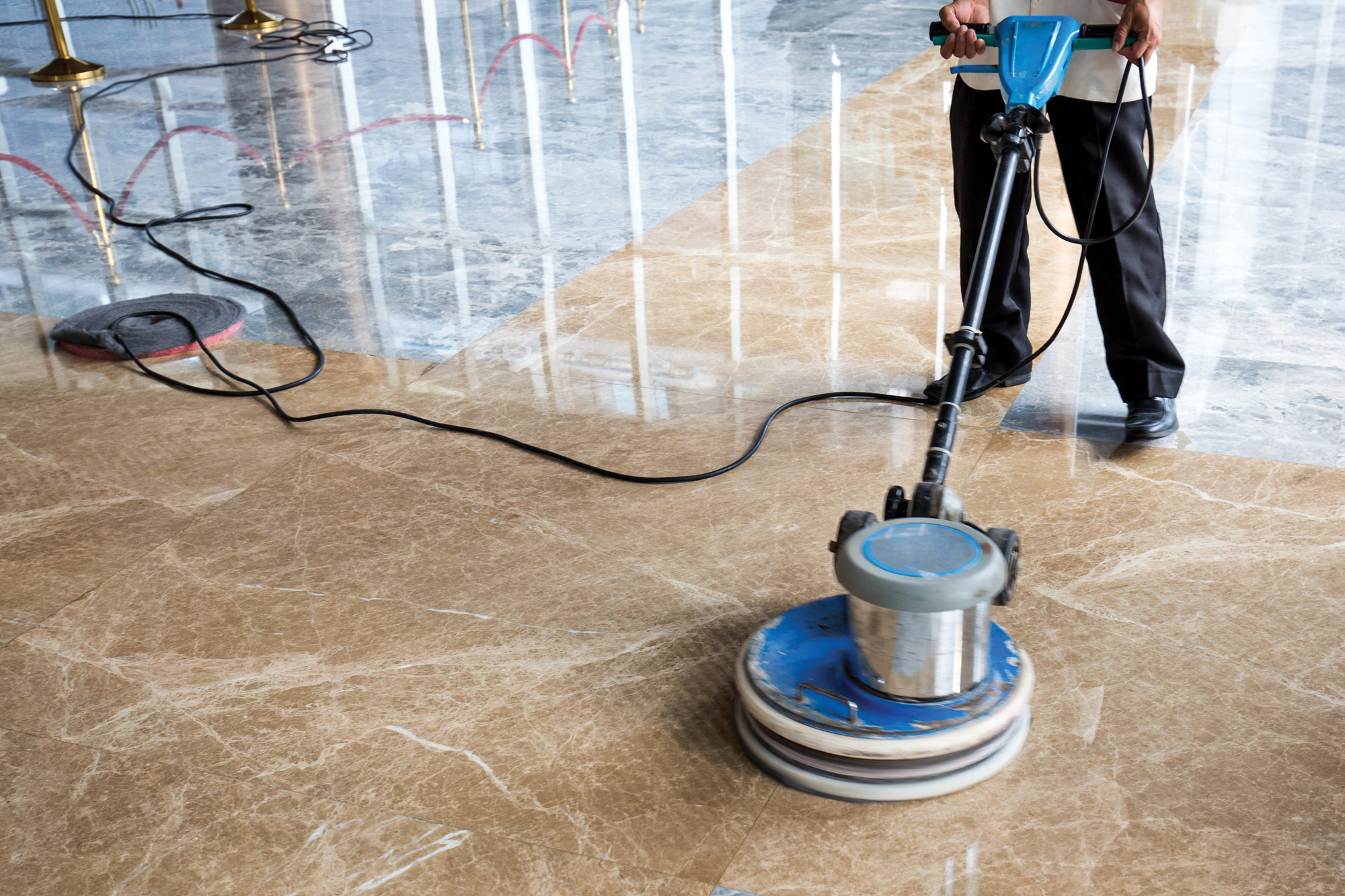 Floor Buffing Remove Scratches