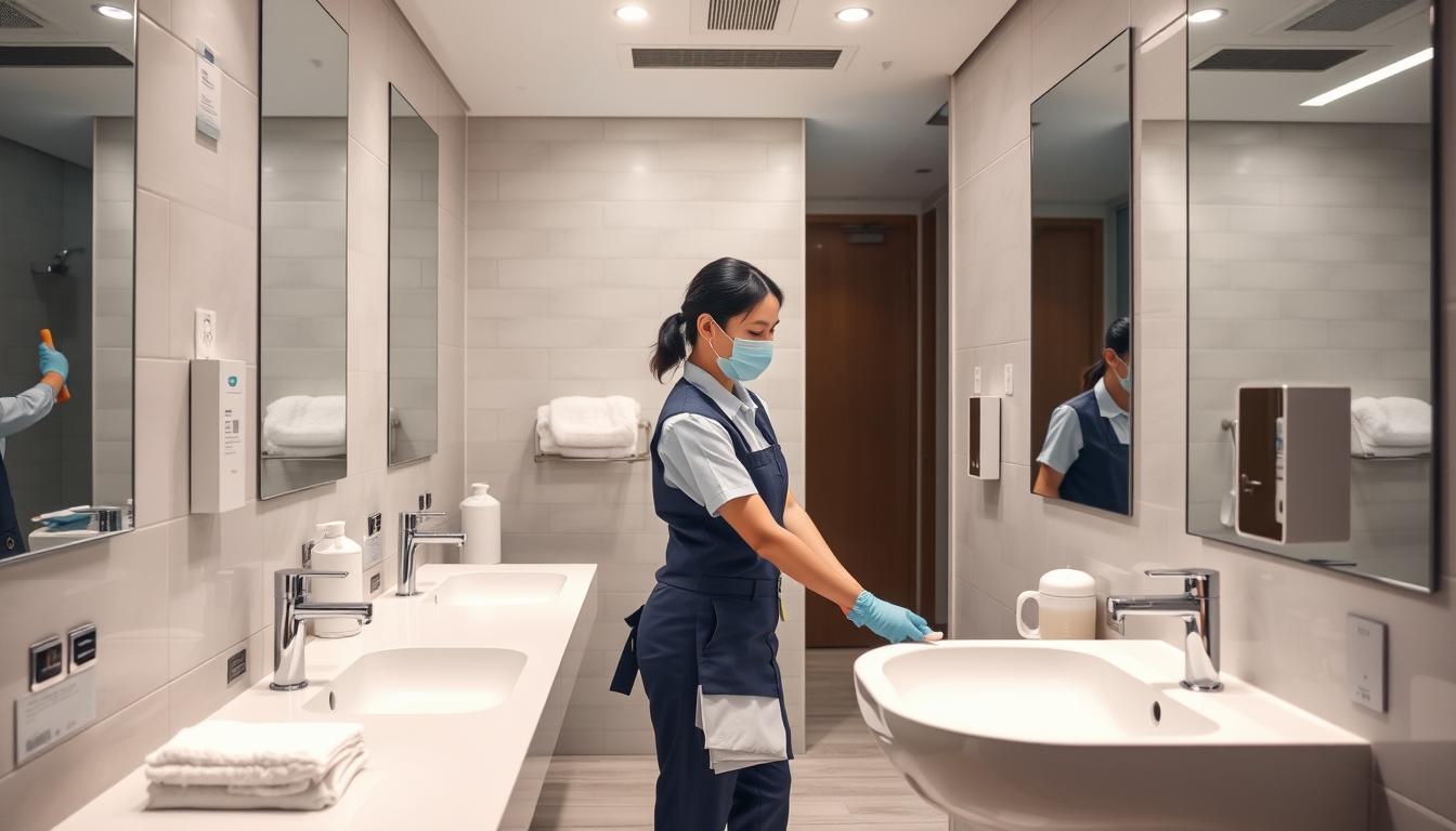 commercial restroom cleaning Houston