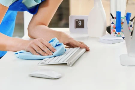 Professional office cleaning team in Houston TX