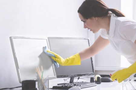 Cleaning Companies Clean Desks and Electronics