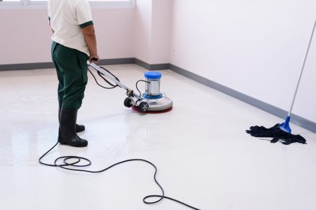 Floor Waxing Take to Dry