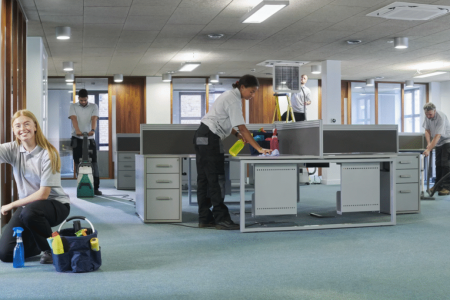 financial office janitorial services