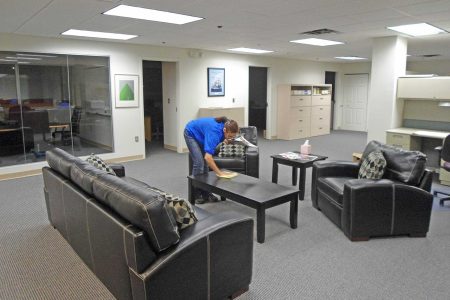 office lobby cleaning