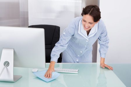 office reception cleaning