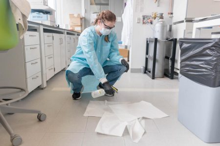 office spill cleaning