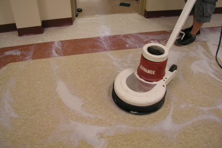 overnight floor stripping and waxing